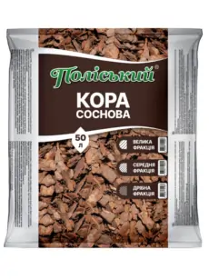 Кора соснова 40-60 мм крупної фракції 50 л 996 Garden Club